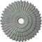 Ekena Millwork Eryn Ceiling Medallion (Fits Canopies up to 4"), 24 3/4"OD x 3 1/4"ID x 1 7/8"P, Primed White CM24EN - alternate 1